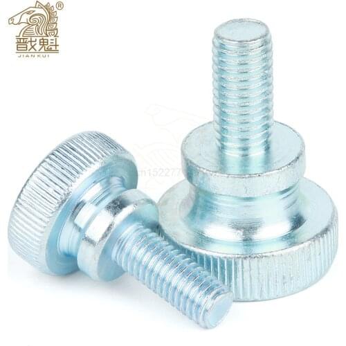 1/5pc M3 M4 M5 M6 M8 M10 DIN464 GB834 Knurl High Step Head Hand Tighten Thumb Screw Curtain Wall Glass Lock Thumbscrew Adjust