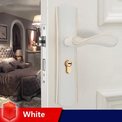 High Grade Modern European Style Zinc Alloy Sliding Door Lock Living Room Bedroom Bathroom Door Locks For Wooden Doors