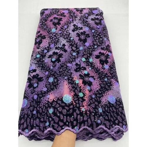 High Quality Lace Fabric Tulle Sequins Embroidery Craft Trim Sewing DIY Evening Wedding Dress Bridal Gown 5 Yards