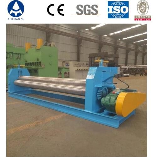 W11-6*2000mm 3 Roller Sheet Metal Slip Rolling Machine Electric Plate Roll Bending Machine