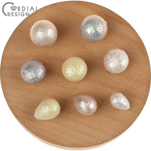 Cordial Design Jewelry Accessories/Imitation Pearl Beads/Hand Made/Wrinkle Effect/Jewelry Findings & Components/Acrylic Bead