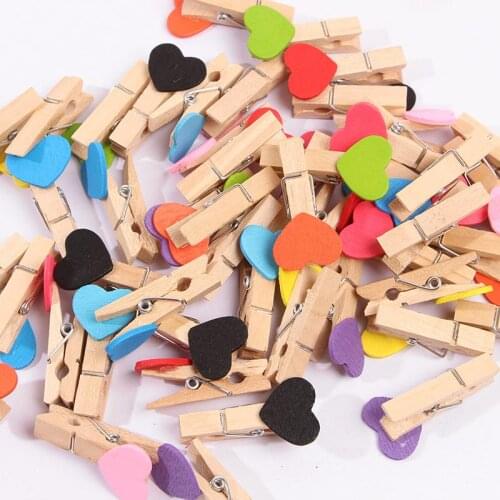 10pcs/lot Small Size 3.5*0.7cm Mini Spring birch colorful Wood Clips for Clothespin Craft Decoration snack Clip Photo Clips Pegs