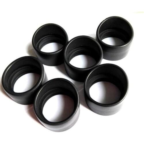 2PCS 34mm Small Horn Telescope Monocular Binoculars Rubber Eye Guards Cylinder Eye Shield Cups for Biological Stereo Microscope