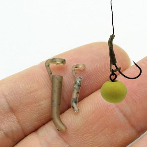 20pcs Carp fishing Accessories D Rig kickers hooks line aligners sleeve anti tangle sleeve for hair ronnie rigs end tackle
