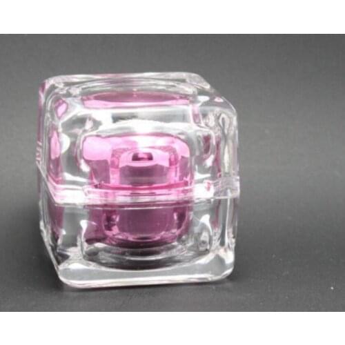 200pcs/lot 30G Acrylic Cream Jar,Acrylic Bottle with Double wall Created diamond Crystal Cream Bott