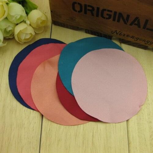 8cm Matte circle satin ribbon Fabrics DIY Hair bowknot accessories material Satin Riband 20pcs/Lot