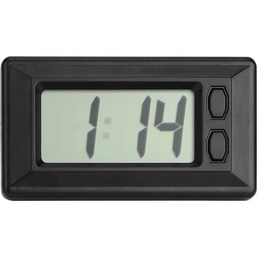 Mini Digital Car Clock Watch Interior Decoration Self-Adhesive Auto Truck Trailer SUV Off Road 4x4 Accessories For Boat Marine