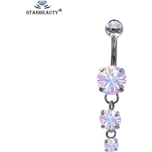 Long Tree Dangle Drop Zircon Shape Belly piercing ombligo Sexy Body Piercing Jewelry Bars Piercings Navel Piercing No Umbigo