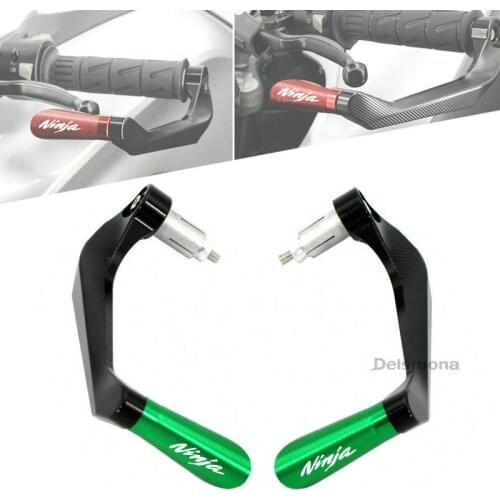 For Kawasaki Ninja 250 300 400 650 1000 Motorcycle Aluminum Handlebar Grips Guard Brake Clutch Levers Guard Protector