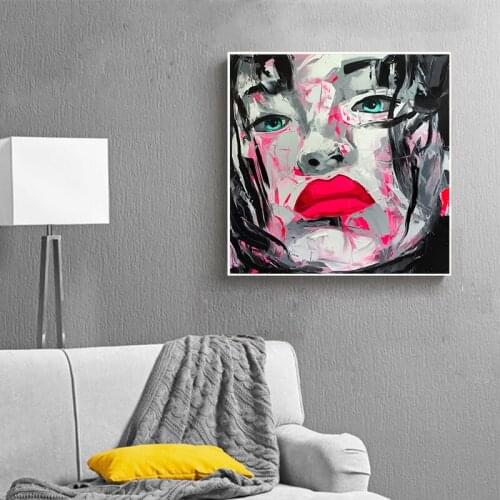 Modern Decor Abstract Women faces Canvas Painting Posters and Print wall pictures for living room art painting For Bedroom Aisle