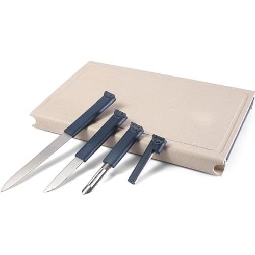 Combination Chopping Board Baby Food Supplement Tool Chopping Board Knife Set Chopping Board Knife 5 Piece Set