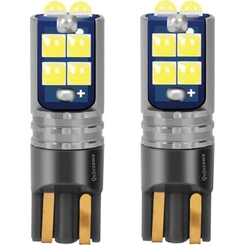2PCS New T10 W5W 168 2825 WY5W Super Bright LED Car Interior Reading Dome Lamps Auto Wedge Turn Side Parking Bulb Marker Lights