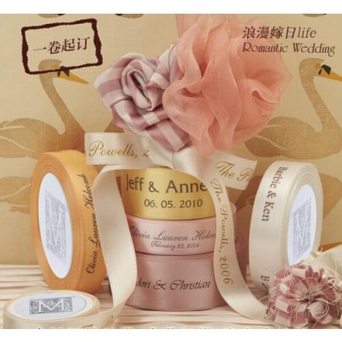 Custom printed logo ribbon, 1.5cm width, gift packaging polyester decoration ribbon/print Satin LOGO Personal 100 yard /lot