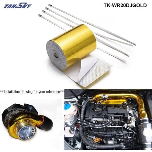 2"x5 Meter Design Engineering Reflect A Gold Performance Heat Protection Tape/Barrier For Jeep Wrangler TK-WR20DJGOLD