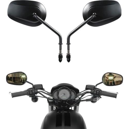Motorcycle 8mm Mirrors For Harley Road King Touring XL 883 SPORTSTER Road King Fatboy Softail Dyna Bobber Chopper Street