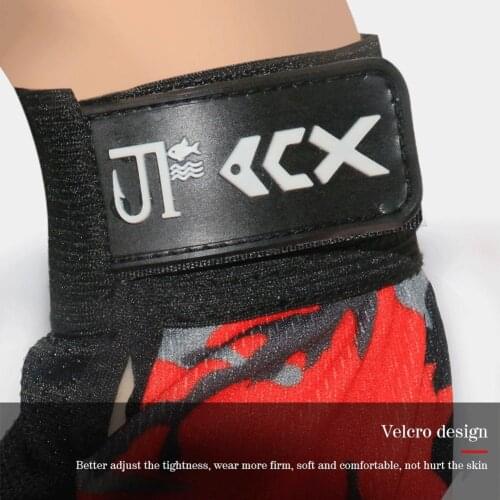 2021 Men Protective Breathable Non-slip Outdoor Sports Three-finger Camouflage Gloves Fishing Accessories