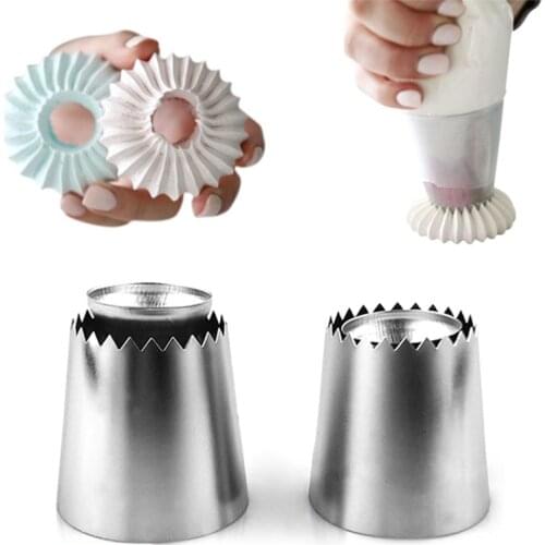Great Kitchen Gift Russian Piping Tips Baking Kits Piping Nozzles Sultan Ring Cookies Mold Meringues Cookies Tools