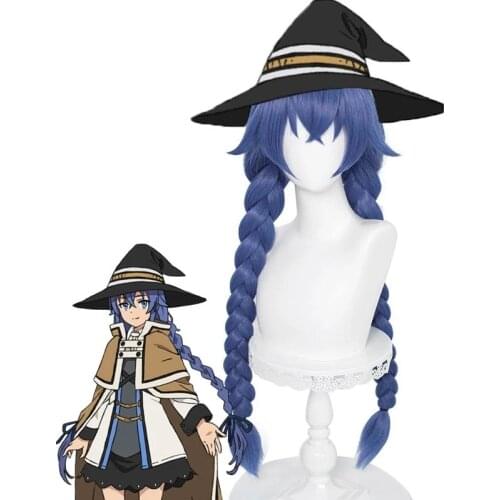 Mushoku Tensei Roxy Migurdia Cosplay Wig Jobless Reincarnation Cosplay Braided wigs Heat Resistant Synthetic Hair + Wig Cap