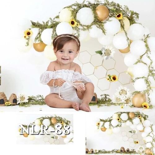 Bee Honey Newborn Backdrop for Photography Baby Shower Birthday Party Photo Background Children Backdrops Studio