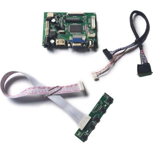 WLED 60Hz LVDS screen 40-Pin 1366*768 fit LP156WH2-TLA1/TLB1/TLC1/TLD1/TLE1/TLQ1/TLRA VGA+AV LCD display drive board kit