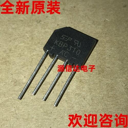 Real picture shooting of 3A / 1000V flat bridge rectifier bridge stack of new original KBP310 rectifier bridge