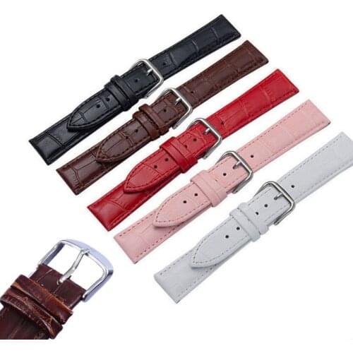Men Watch Band Genuine Cow Leather 12mm For Women 14mm Waterproof Watch Strap 18mm 20mm Steel Pin Buckle Watchbands 22mm 24mm