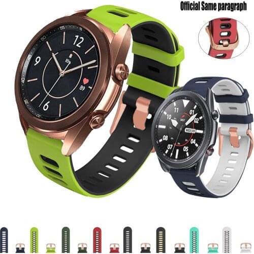 Soft Silicone Strap For Samsung Galaxy Watch3 41 45mm Smart Sport bracelet For Galaxy Watch 42/46mm S3 S2Wriststrap Accessories