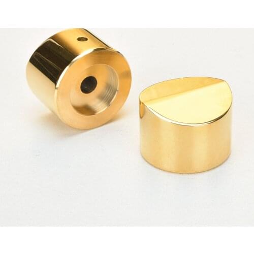 KYYSLB 30mm High-gloss Golden Stainless Steel Luxury Knob Potentiometer Knob