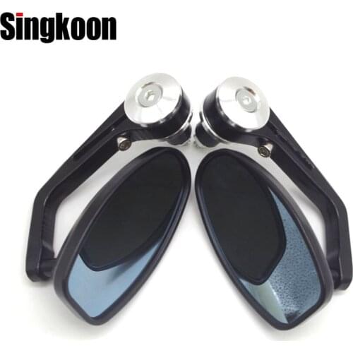 Universal Motorcycle Accessories Mirror Vintage cafe racer Scooter Rearview Side Mirrors FOR honda shadow 600 750 Yamaha tdm850