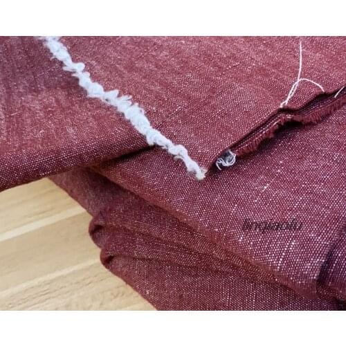 High-end hawthorn red cotton and linen garment fabric