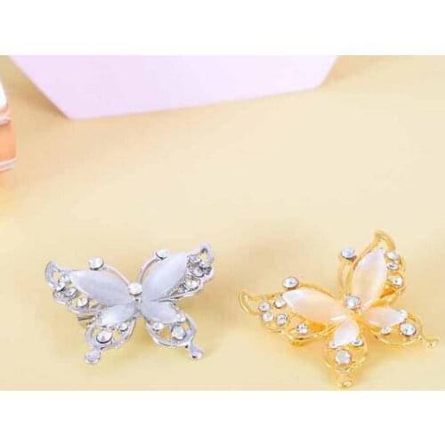 Exquisite Cute Ladies Brooch Rhinestone Butterfly Brooches Natural Animals Brooch Pins for Womens Wedding Fashion Jewelry