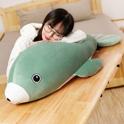 1PC New Plush Big Seals Toy Doll Comforting Sleep Cute Seals Pillow Ocean Stuffed Animals Soft Toys Childrens Birthday Present