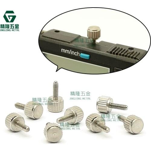 10pcs M2.5*7.5 Stainless steel thumb screw manual adjustment screw caliper fix screws Lock and position measuring tools