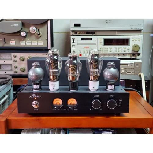 2021 Latest upgrade Laochen 300B Tube Amplifier Single-ended Class A Handmade OldChen Black Amp Bluetooth 5.0