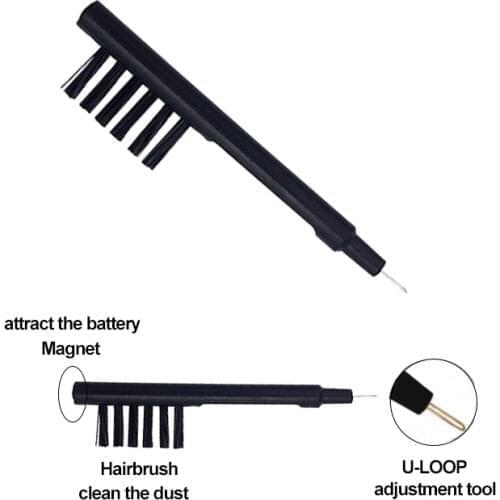 5 Pieces Hearing Aid Brush Cleaning Brush Cleaning-Brush with Magnet with U- Loop Hearing Aids Accessories