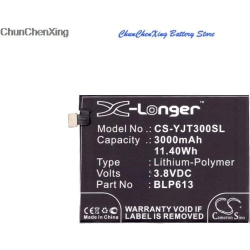 Cameron Sino 3000mAh Battery BLP613 for Oneplus 3, 3 Dual SIM, A3000, A3003