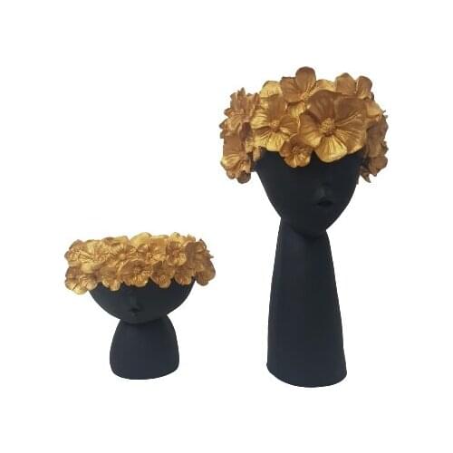 EU HOME DECORATION AROSE 2Lİ HAIR FLOWERING FLOWERPOT