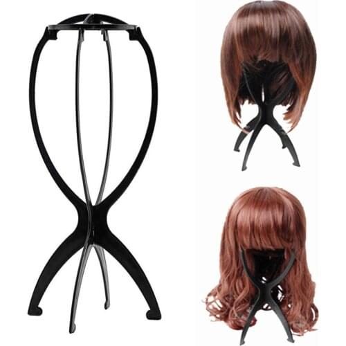 Wig Stand Holder Portable Wig Stand Collapsible Wig Holder Durable Wig Display Tool Travel Wig Stand for All Wigs