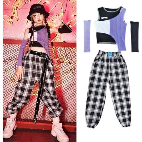 ChildrenS Jazz Dance Costume Girls Catwalk Fashion Hip-Hop Modern Dance Clothing Stage Costumes Jazz Street Dance Wear DN8592
