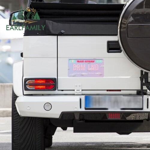 EARLFAMILY 25cm x 13.3cm for Dreamland Glass Animals License Decal Vinyl Car Stickers Sunscreen ScratchProof JDM Car Assessoires