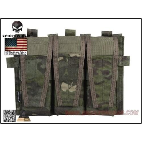 Emerson Triple Magazine Pouch Only For AVS Vest Combat Molle Magazine Pouch Multicam Tropic EM9030