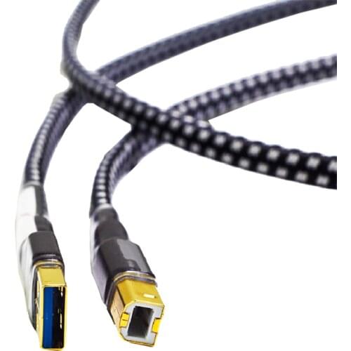 HiFi MPS HD-770 HiFi 99.9997% OCC 24K 10u Gold Plated Plug USB2.0 3.0 connector audio cable DAC PC Audio data cable
