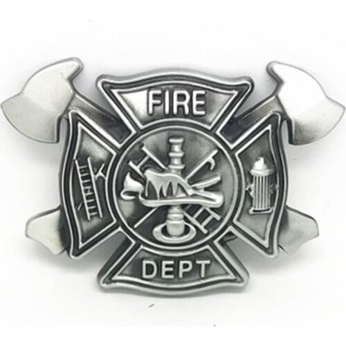 Cowboy tool belt buckle buckle the FIRE DEPT zinc alloy wear-resistant luxury men belt buckle for 4.0