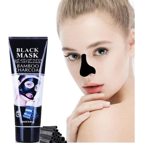 120ml Face Bamboo Charcoal Gel Mask Blackhead Remover shrink pores Peeling Mask Repair Skin Care Acne Treatment Nose T zone Care