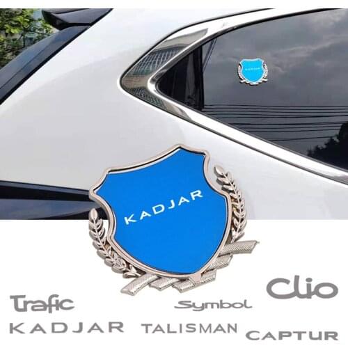 3D Metal Chrome Badge Sticker Car Styling Emblem Decal For Renault Trafic thalia TALISMAN Symbol SCENIC MEGANE clio MASTER