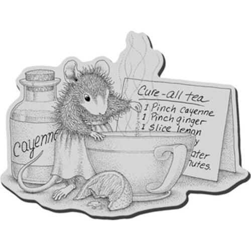 Cartoon mouse Transparent Clear Silicone Stamp/Seal for DIY scrapbooking/photo album Decorative clear stamp 6605