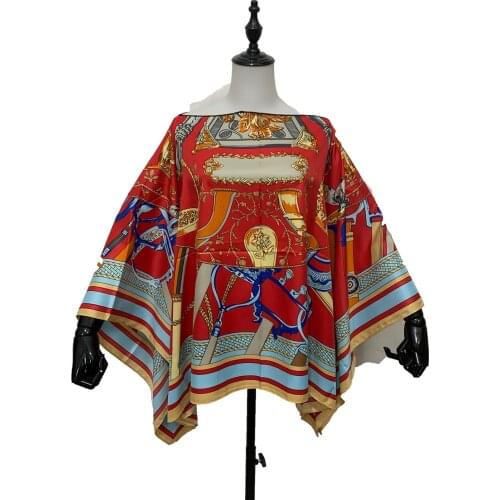 Мусульманская мода Batwing Sleeve Silk Sexy Lady Top Dress Free Size européenne vêtements Kuwait National Beach top Clothes