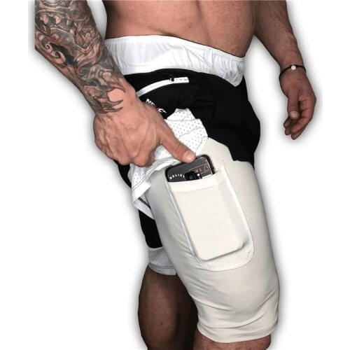 2021 Men Joggers Exercise football Shorts Men 2 in 1 Short Pants Gyms Fitness Bodybuilding Workout Quick Dry Male Leisure Shorts