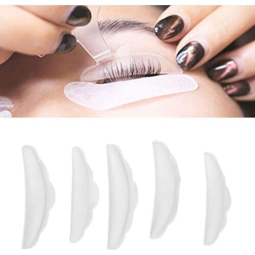 5Pairs/Pack Wholesale Eyelash Perm Pads Set Harmless Universal Silicone Eyelashes Brush Clean Comb Eye Lash Extension Tools