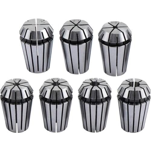 7PCS ER20 Spring Collet Set for CNC Workholding Engraving Machine and Milling Lathe Tool 1-7mm